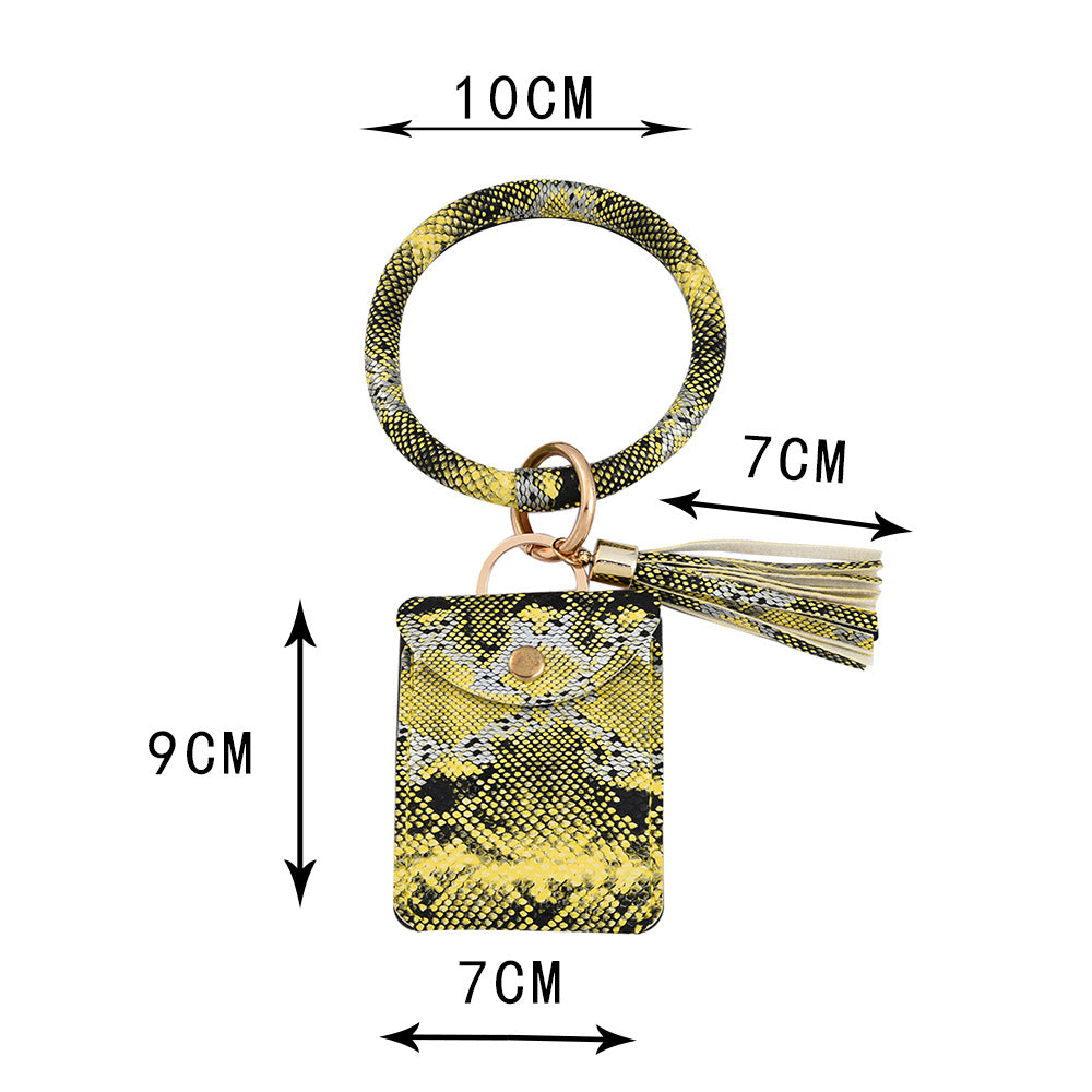Wholesale Wrist Loop PU Leather Keychains